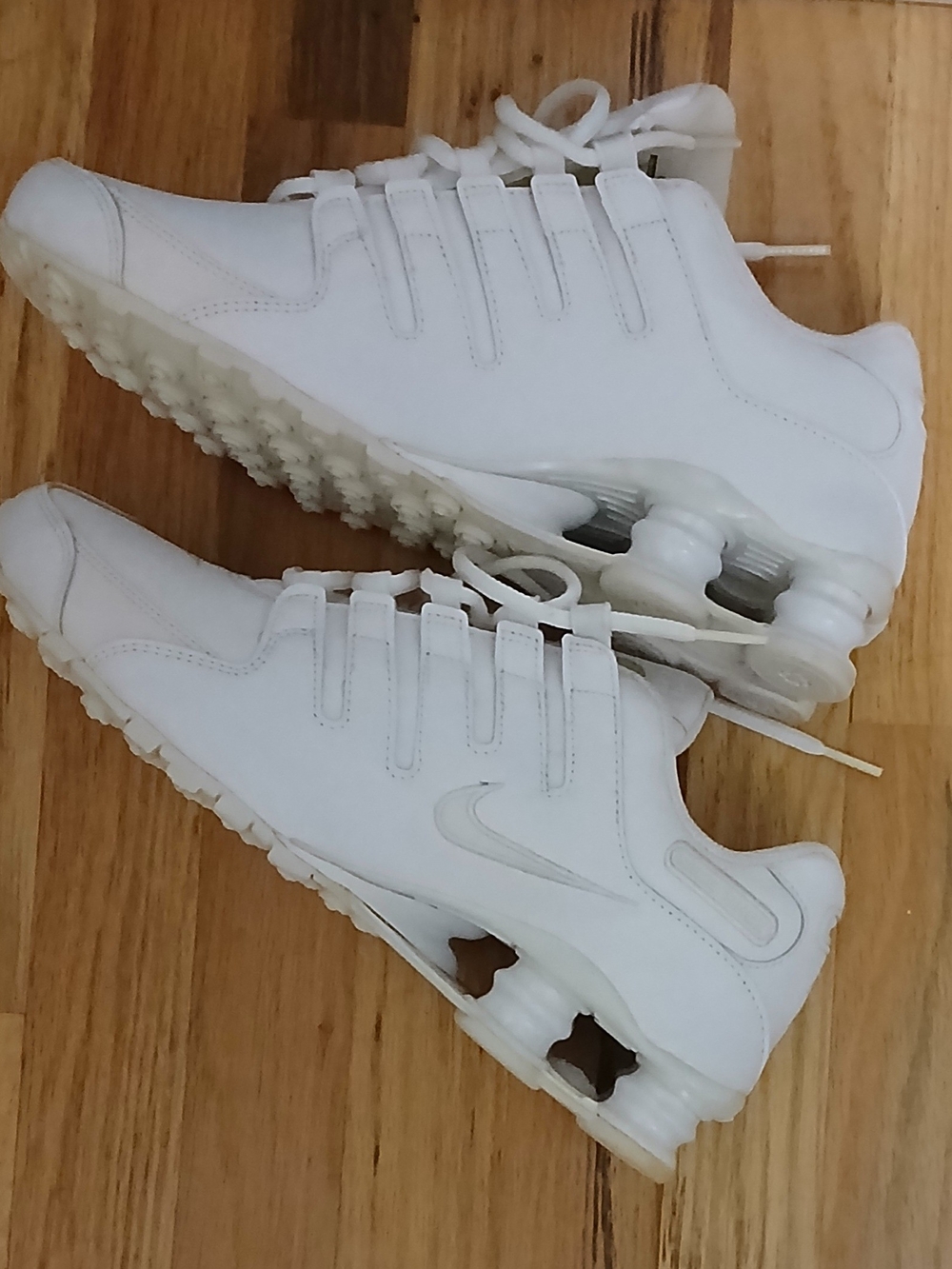 Nike Mens' White Athletic Sneakers - Shox Style